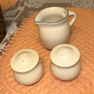 Vintage Pfatlzgraff Creamer and Salt And Pepper Shakers Made in USA